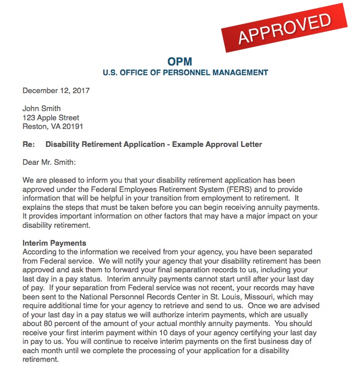 Getting Approved for OPM Disability Retirement for Federal Employees